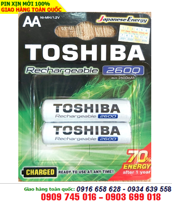 Toshiba TNH-6GAE BP-2C; Pin sạc AA 1.2v TNH-6GAE BP-2C AA 2600mAh 1.2v / Loại vỉ 2 viên 